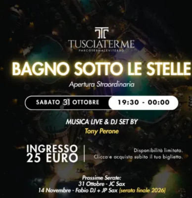 Bagno sotto le stelle per halloween